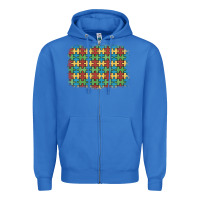 True Royal autism awareness background Zipper Hoodie - Artiststas