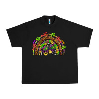 Black Mardi Gras rainbow Urban Heavy Tee - HowdyJamesFarm