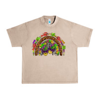 French Oak Mardi Gras rainbow Urban Heavy Tee - HowdyJamesFarm