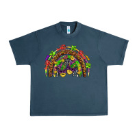 Midnight Navy Mardi Gras rainbow Urban Heavy Tee - HowdyJamesFarm