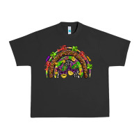 Pigment Black Mardi Gras rainbow Urban Heavy Tee - HowdyJamesFarm