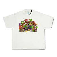 Pistachio Mardi Gras rainbow Urban Heavy Tee - HowdyJamesFarm