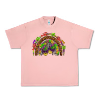 Salmon Mardi Gras rainbow Urban Heavy Tee - HowdyJamesFarm