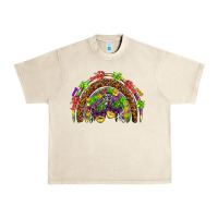 Sandshell Mardi Gras rainbow Urban Heavy Tee - HowdyJamesFarm