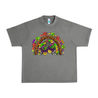 Tornado Mardi Gras rainbow Urban Heavy Tee - HowdyJamesFarm
