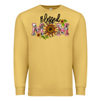 Antique Gold blessed mom Premium Sweatshirt - BarkalooDesign