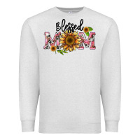 Oatmeal Heather blessed mom Premium Sweatshirt - BarkalooDesign