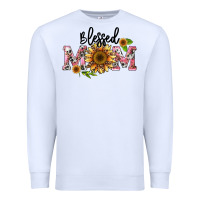 White blessed mom Premium Sweatshirt - BarkalooDesign