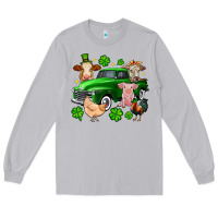 Moon Dust St. Patrick's farm animal truck Long Sleeve Tee - OliviaCreatesArt
