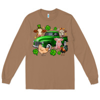Toasted Coconut St. Patrick's farm animal truck Long Sleeve Tee - OliviaCreatesArt