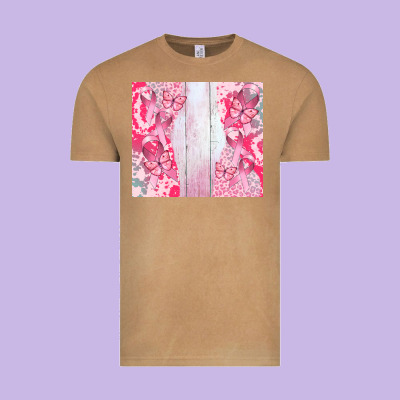 Custom Name  Breast Cancer Vintage Tee Designed By Cowgirlartshop