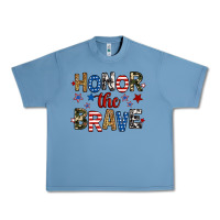 Pebble Blue honor the brave Urban Heavy Tee - RanaPortraitStore