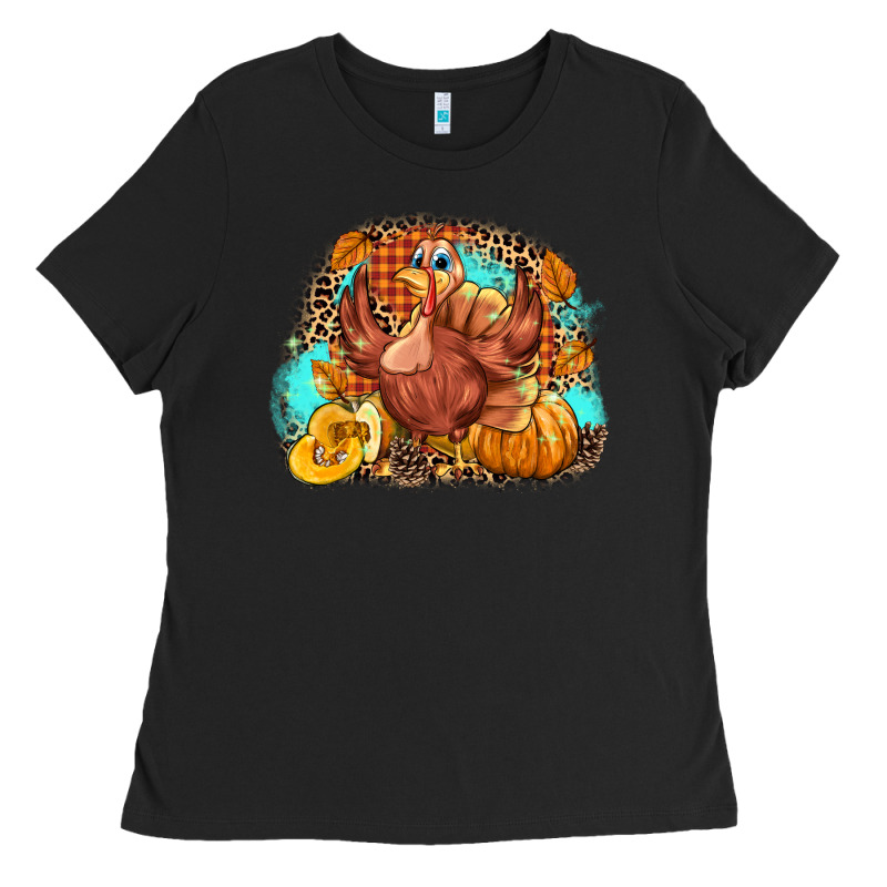 Turkey Pumpkins Ladies Tee by NancyCooperArtShop | Teevron