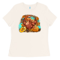 Bone Turkey pumpkins Ladies Tee - NancyCooperArtShop