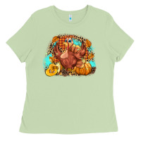 Matcha Turkey pumpkins Ladies Tee - NancyCooperArtShop