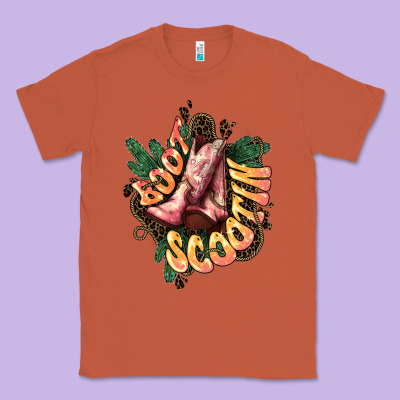 Boots Scootin Classic Tee Designed By Howdyjamesfarm