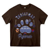 Chocolate Brown Christmas Pajamas Heavy Core Tee - Bettercallsaul
