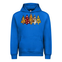 Cobalt leopard christmas trees Urban Hoodie - AdoDesignShop