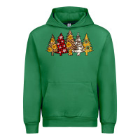 Emerald leopard christmas trees Urban Hoodie - AdoDesignShop
