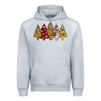Heather Grey leopard christmas trees Urban Hoodie - AdoDesignShop