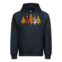 Navy leopard christmas trees Urban Hoodie - AdoDesignShop