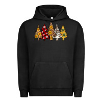 Pigment Black leopard christmas trees Urban Hoodie - AdoDesignShop
