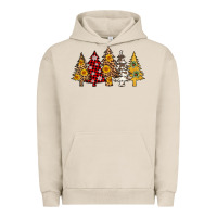 Pigment French Oak leopard christmas trees Urban Hoodie - AdoDesignShop