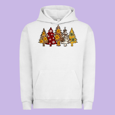 Leopard Christmas Trees Urban Hoodie Designed By Adodesignshop