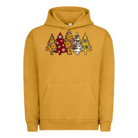 Pigment Peanut Butter leopard christmas trees Urban Hoodie - AdoDesignShop