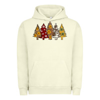 Pigment Pistachio leopard christmas trees Urban Hoodie - AdoDesignShop
