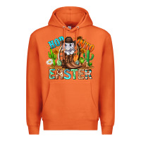 Carrot Hop Into Easter Bunny Western Premium Hoodie - CowhideDigitalArt