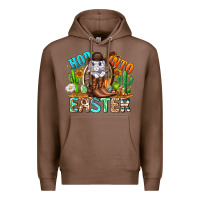 Chestnut Hop Into Easter Bunny Western Premium Hoodie - CowhideDigitalArt