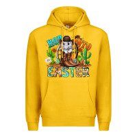 Lemon Hop Into Easter Bunny Western Premium Hoodie - CowhideDigitalArt