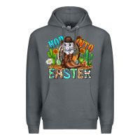 Rock Hop Into Easter Bunny Western Premium Hoodie - CowhideDigitalArt