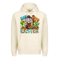 Tofu Hop Into Easter Bunny Western Premium Hoodie - CowhideDigitalArt