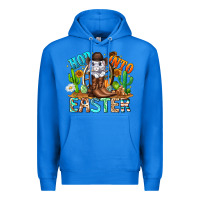 True Royal Hop Into Easter Bunny Western Premium Hoodie - CowhideDigitalArt