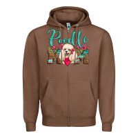 Chestnut poodle mom Zipper Hoodie - Artiststas