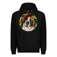 Black Christmas St. Bernard Premium Hoodie - RanaPortraitStore