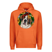 Carrot Christmas St. Bernard Premium Hoodie - RanaPortraitStore