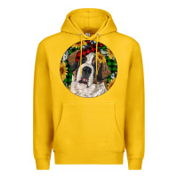 Lemon Christmas St. Bernard Premium Hoodie - RanaPortraitStore