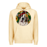 Pina Colada Christmas St. Bernard Premium Hoodie - RanaPortraitStore
