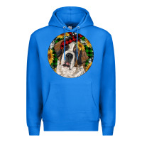 True Royal Christmas St. Bernard Premium Hoodie - RanaPortraitStore