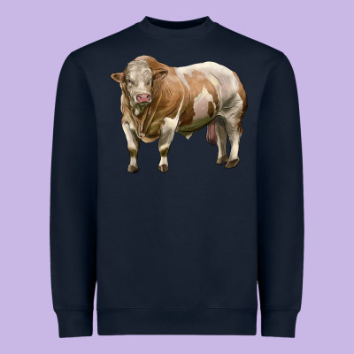 Simmental Bull Heavyweight Sweatshirt Designed By Lillyallendesigns