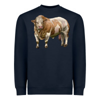 Navy simmental bull Heavyweight Sweatshirt - LillyAllenDesigns