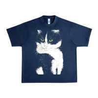 Navy tuxedo cat t  shirt tuxedo cat t  shirt Urban Heavy Tee - longCreatives