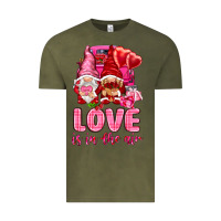 Vintage Olive Love is in the air with gnomies Valentine's Day Vintage Tee - HowdyJamesFarm