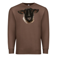 Chestnut suffolk ewe head Premium Sweatshirt - BarkalooDesign