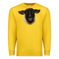 Lemon suffolk ewe head Premium Sweatshirt - BarkalooDesign