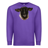 Purple suffolk ewe head Premium Sweatshirt - BarkalooDesign