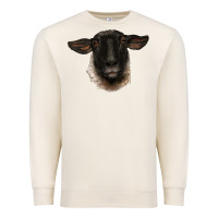 Sandshell suffolk ewe head Premium Sweatshirt - BarkalooDesign